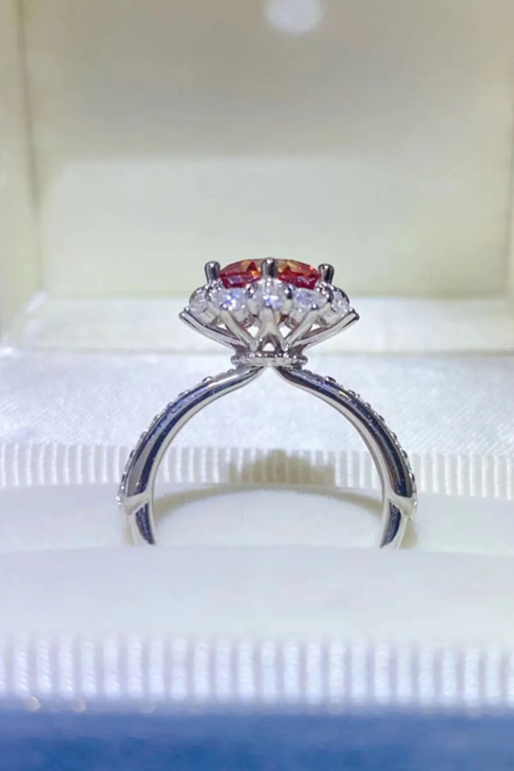 * APP EXCLUSIVE* 2 Carat Moissanite 925 Sterling Silver Halo Ring