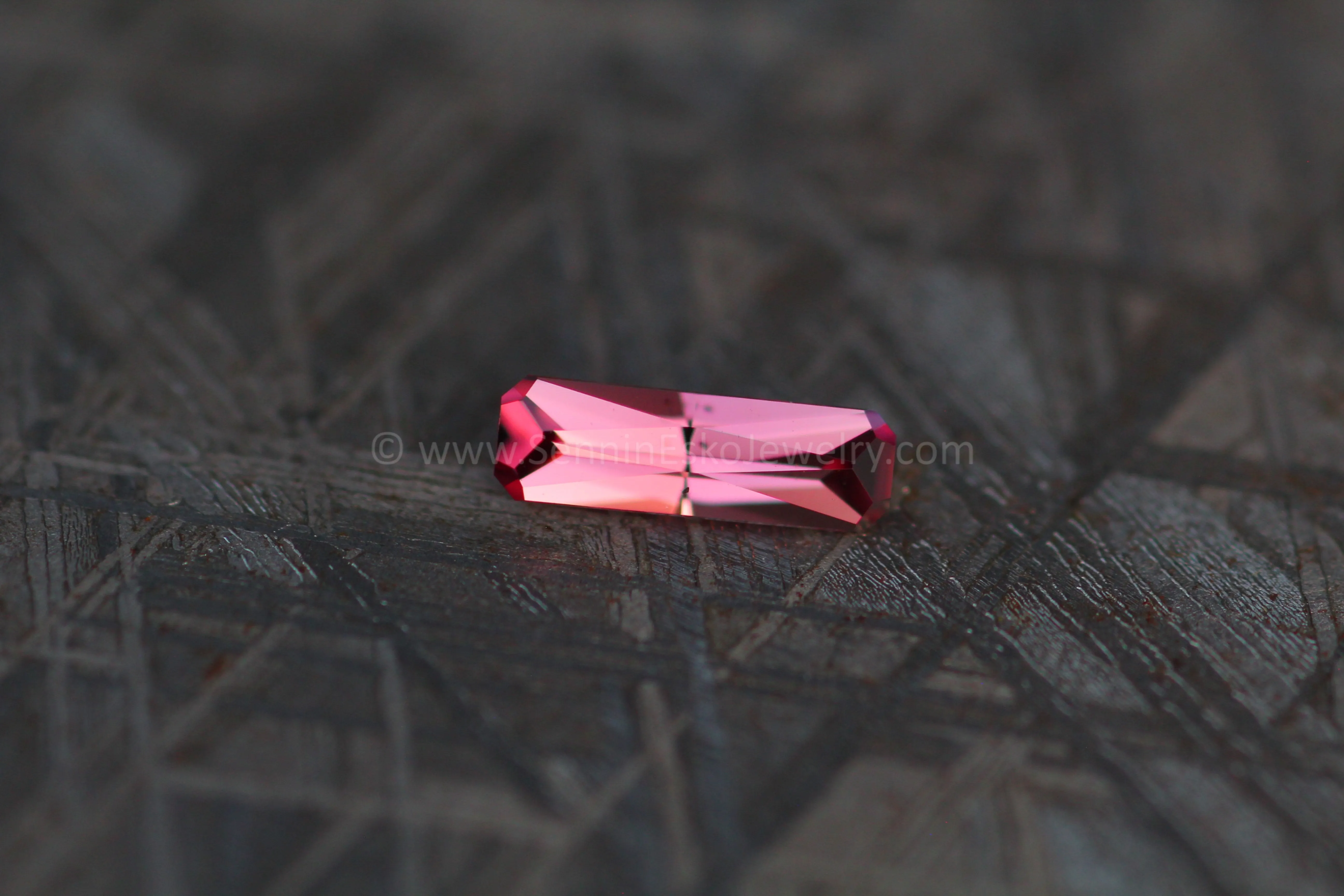0.57 ct Rose Pink Sapphire Long Octagon - Umba - 8.5x2.7mm, Specialty Cut