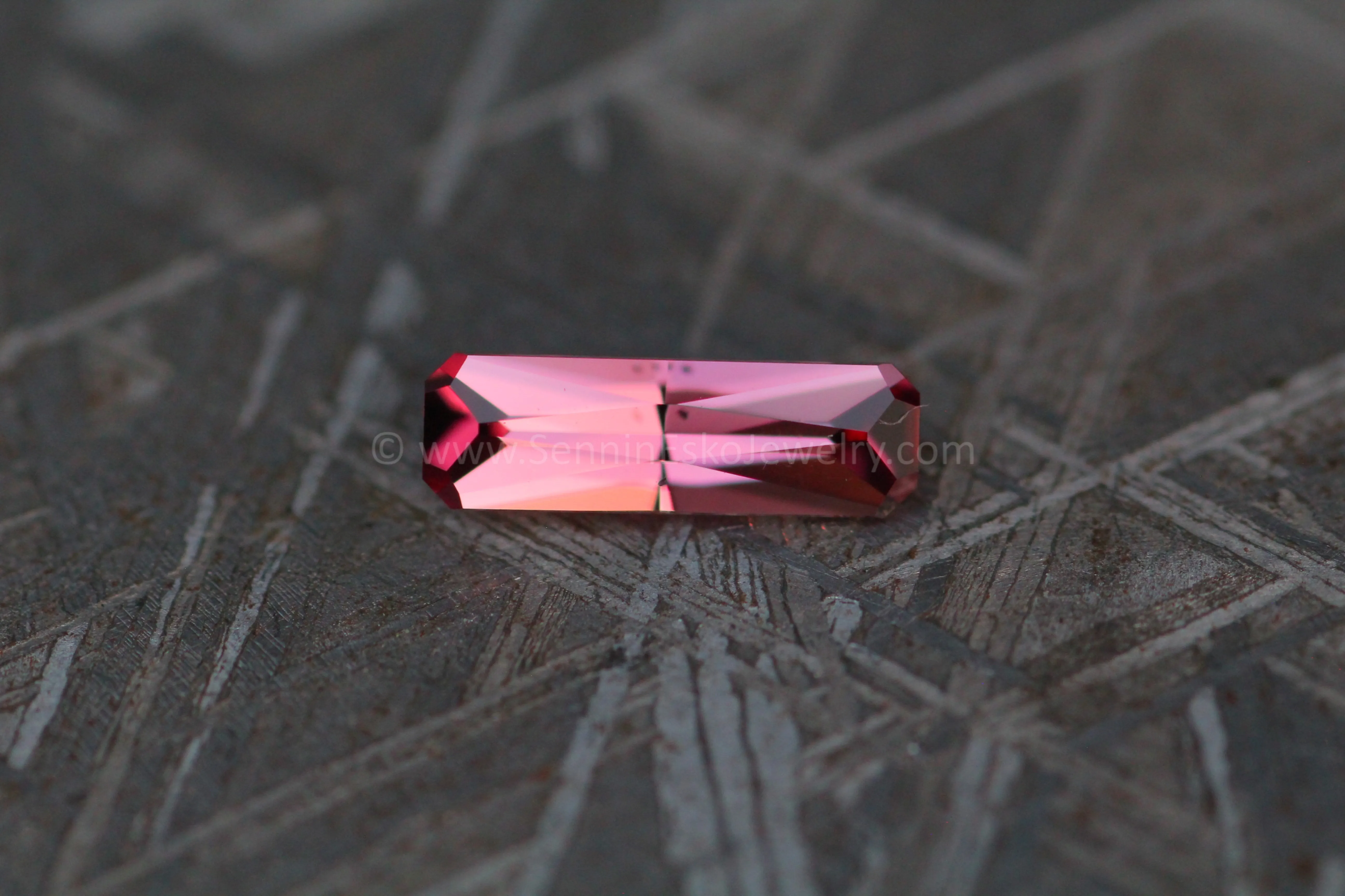 0.57 ct Rose Pink Sapphire Long Octagon - Umba - 8.5x2.7mm, Specialty Cut