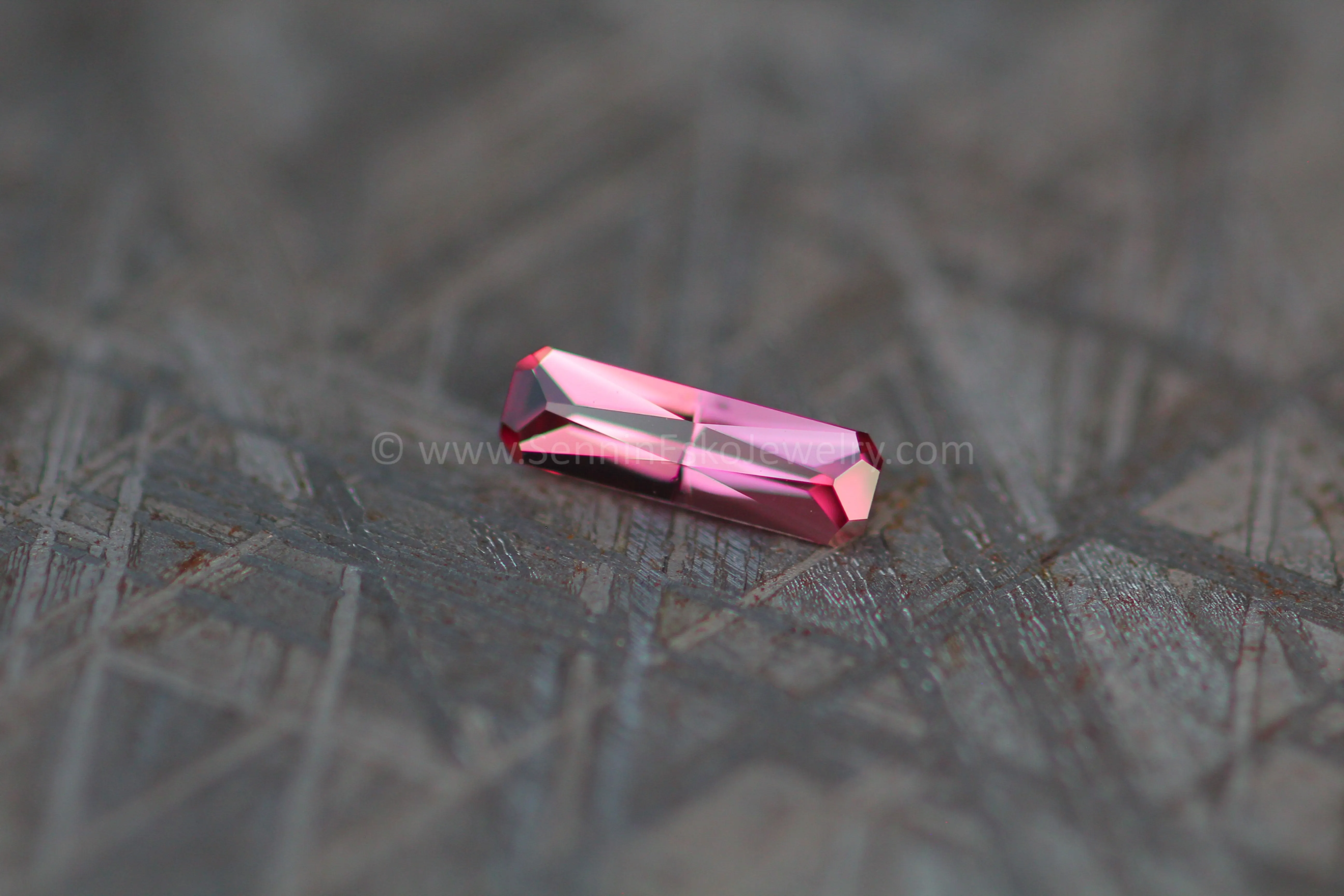 0.57 ct Rose Pink Sapphire Long Octagon - Umba - 8.5x2.7mm, Specialty Cut