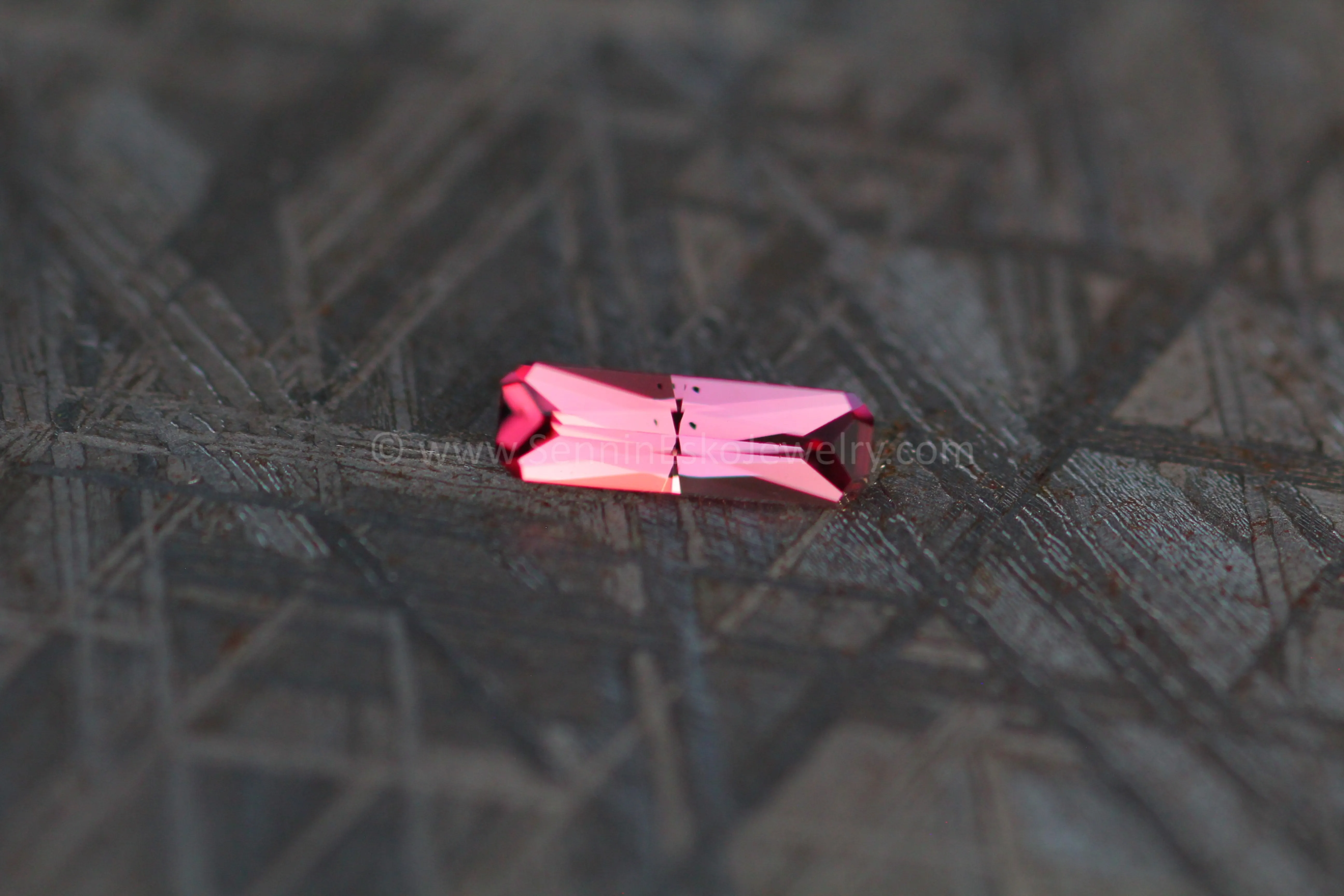0.57 ct Rose Pink Sapphire Long Octagon - Umba - 8.5x2.7mm, Specialty Cut