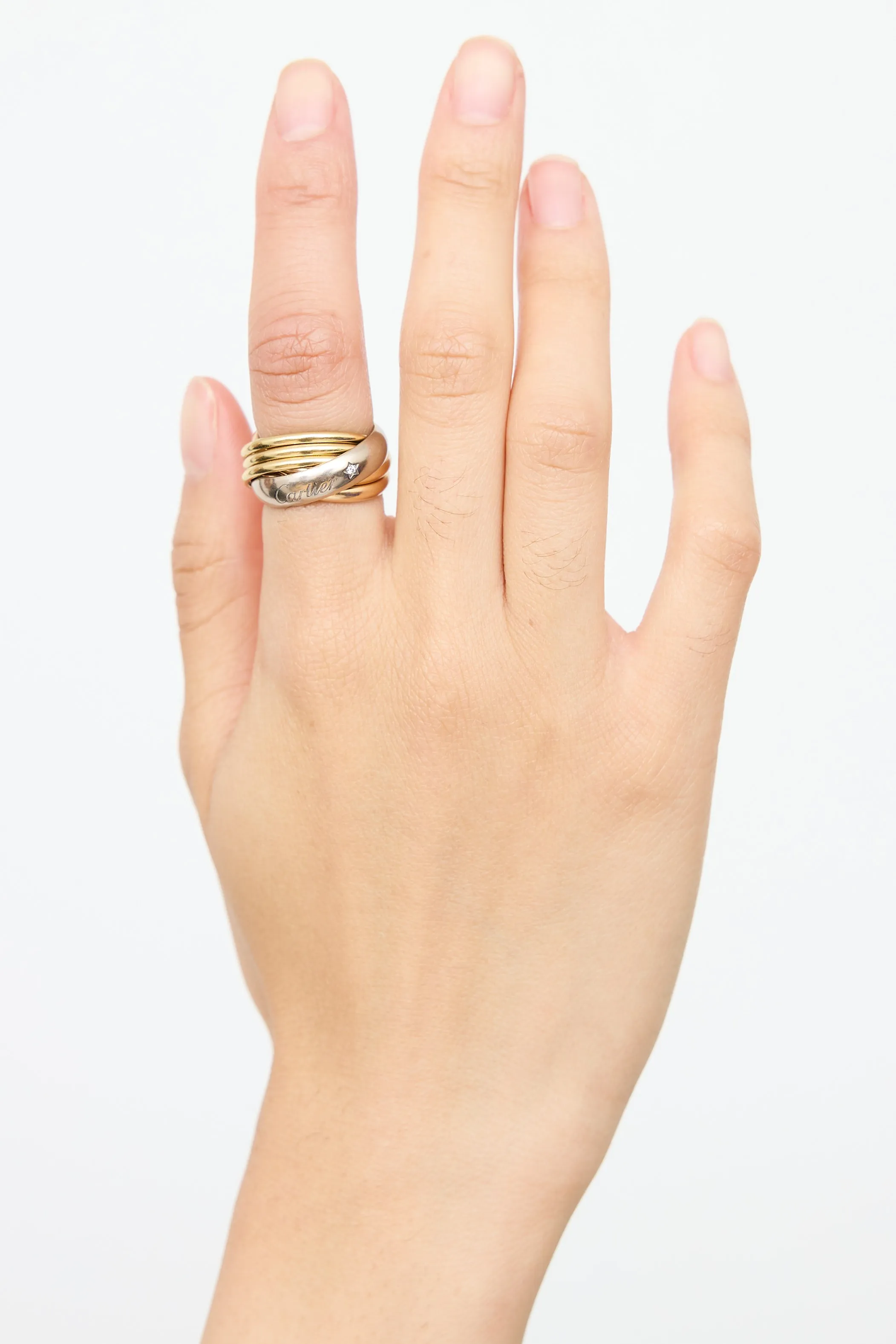 18K Gold Trinity Six Diamond Ring