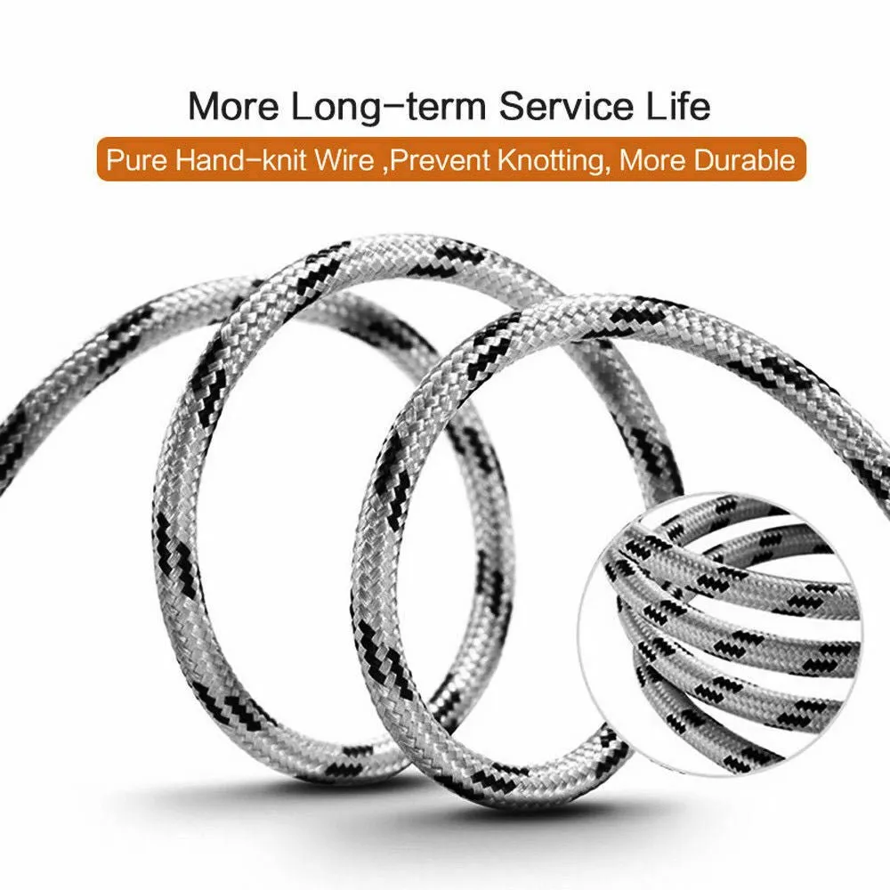 1M White Fast Charging Lightning Data Sync Charger Cable Cord For iPhone