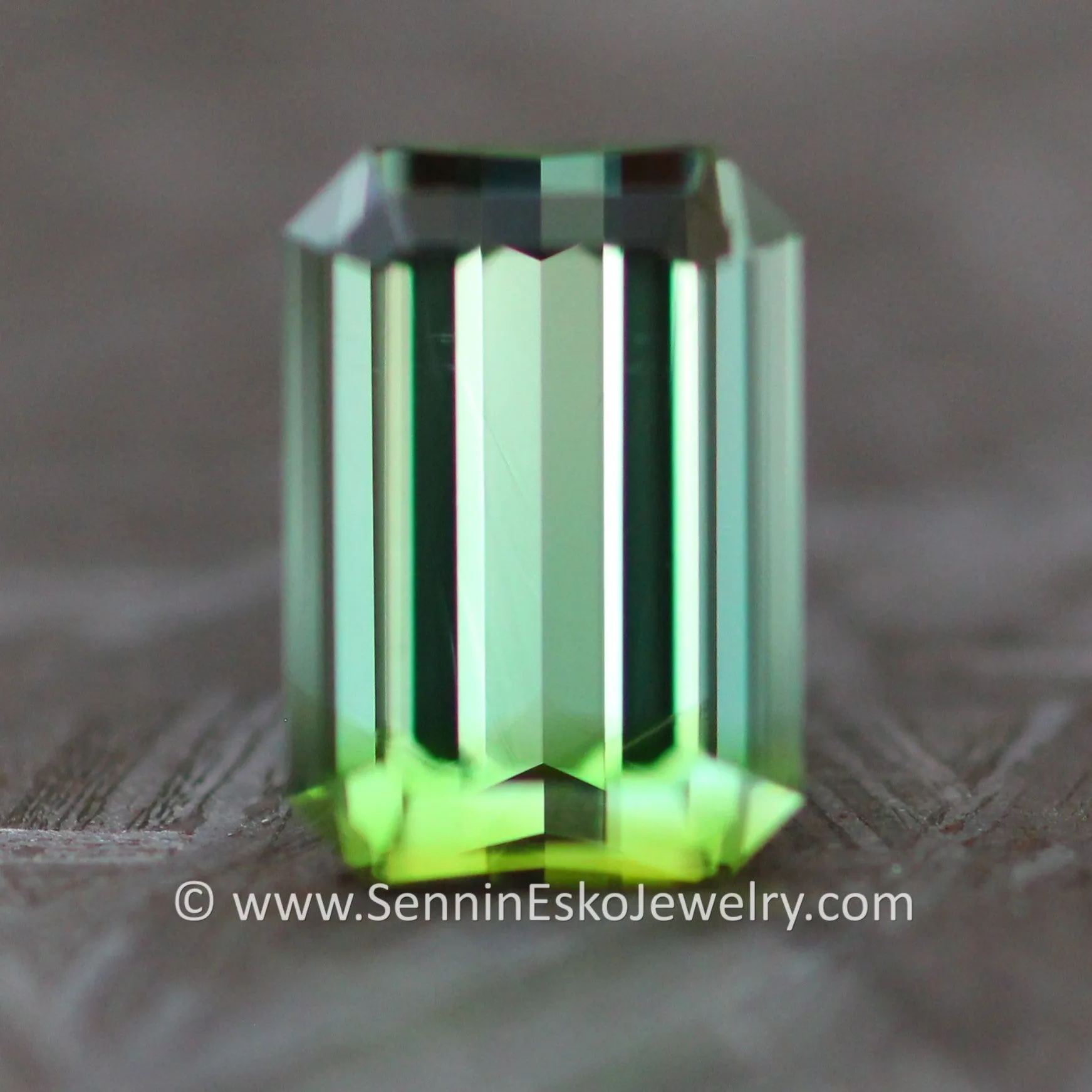 2.4 carat Spring Green Tourmaline Octagon - 9.4x6.5mm - Step Cut