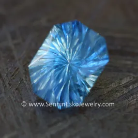 2.4 Carat Teal Montana Sapphire Octagon - Galaxy Cut