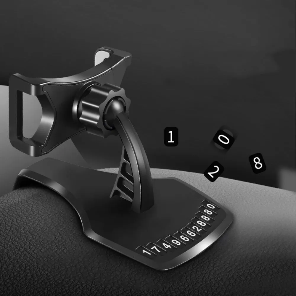3 in 1 Car GPS Smartphone Holder: Dashboard / Visor Clamp   AC Grid Clip for FLY LIFE COMPACT (2018) - Black