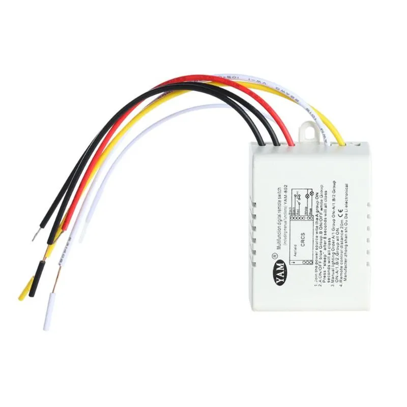 3 Port Wireless Remote Control Switch ON/OFF 220V Lamp Light Digital Wireless Wall Remote Switch Receiver Transmitter