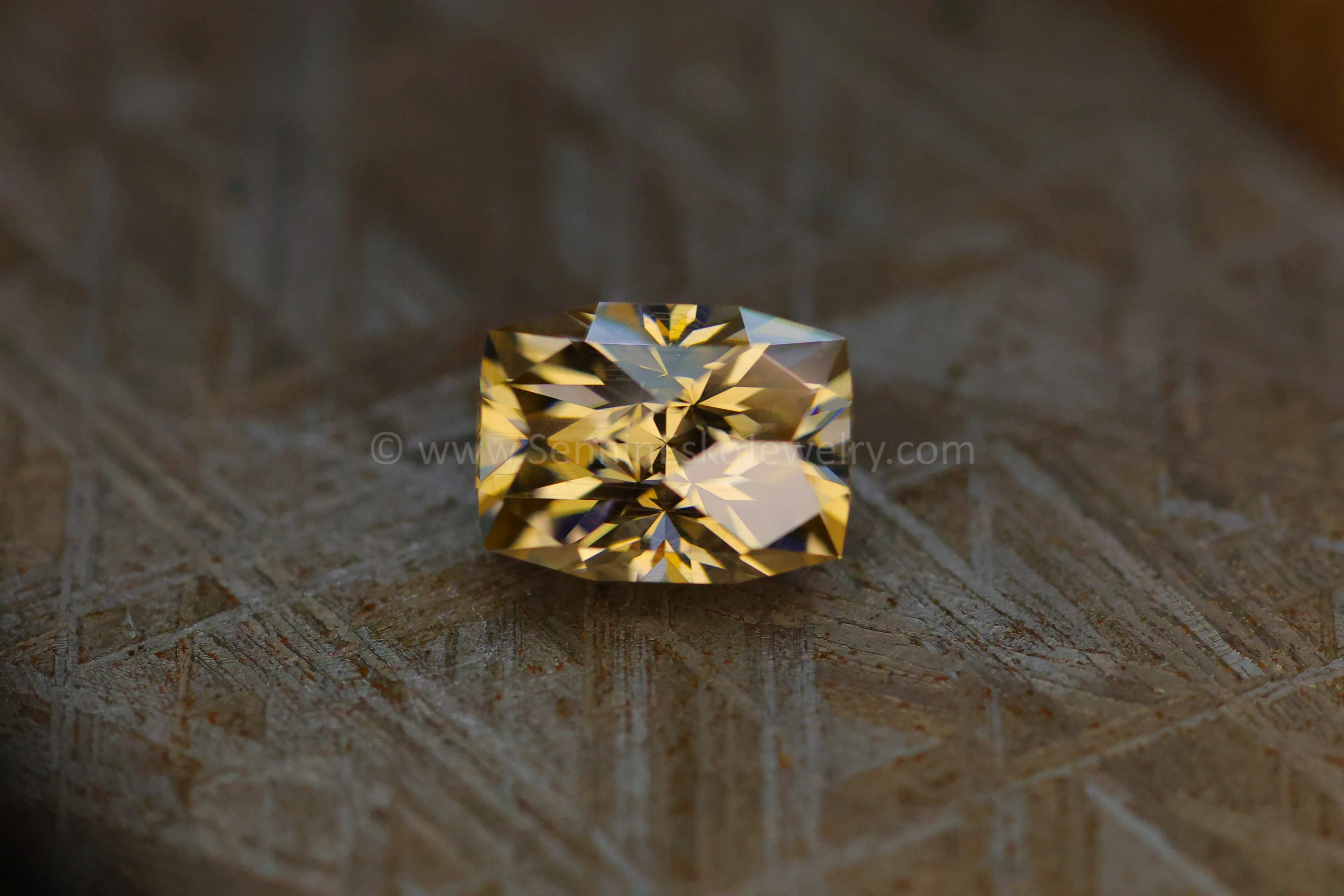 3.76 Carat Champagne Moissanite Cushion - 10.2x7.6mm