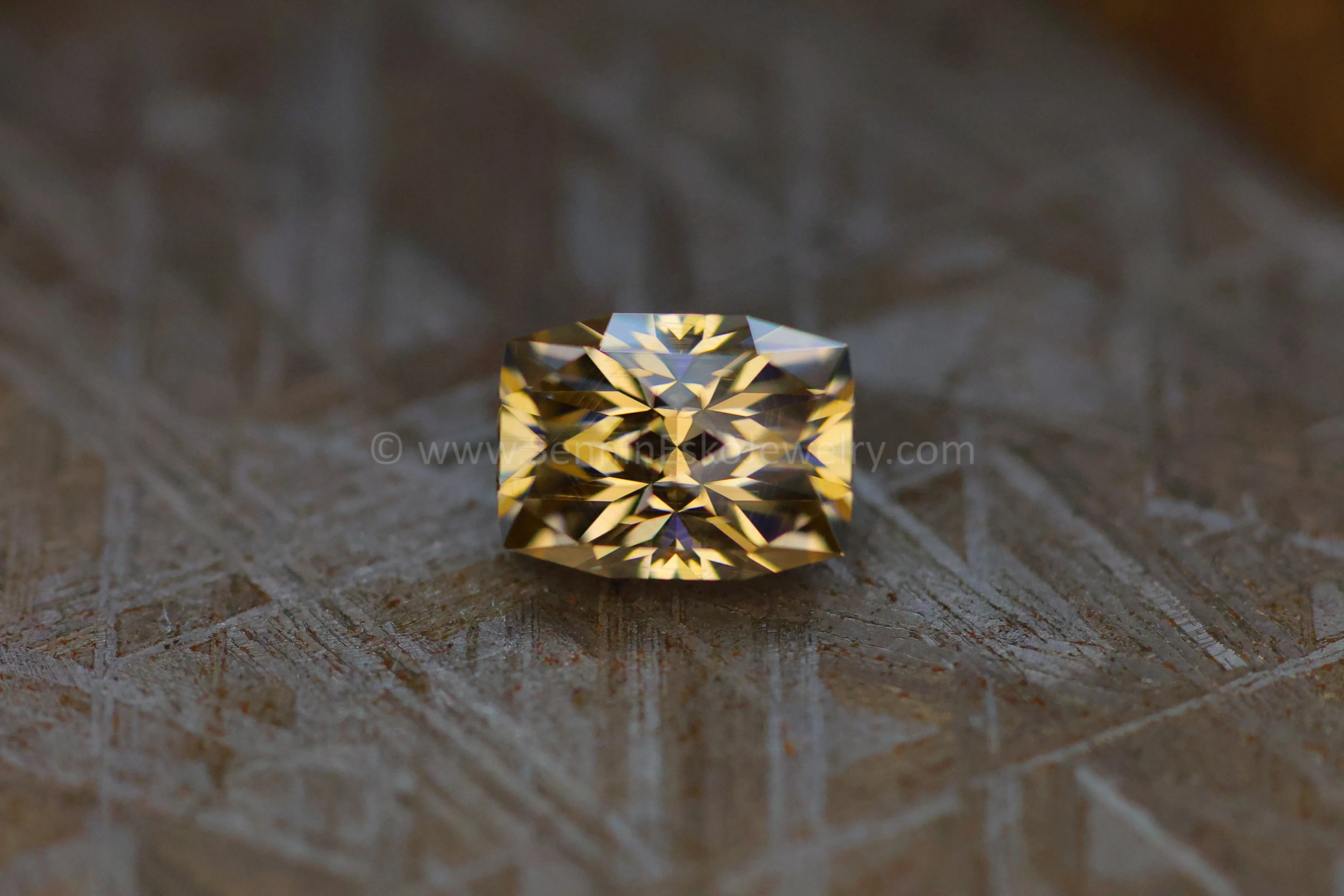 3.76 Carat Champagne Moissanite Cushion - 10.2x7.6mm