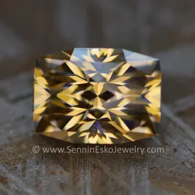 3.76 Carat Champagne Moissanite Cushion - 10.2x7.6mm