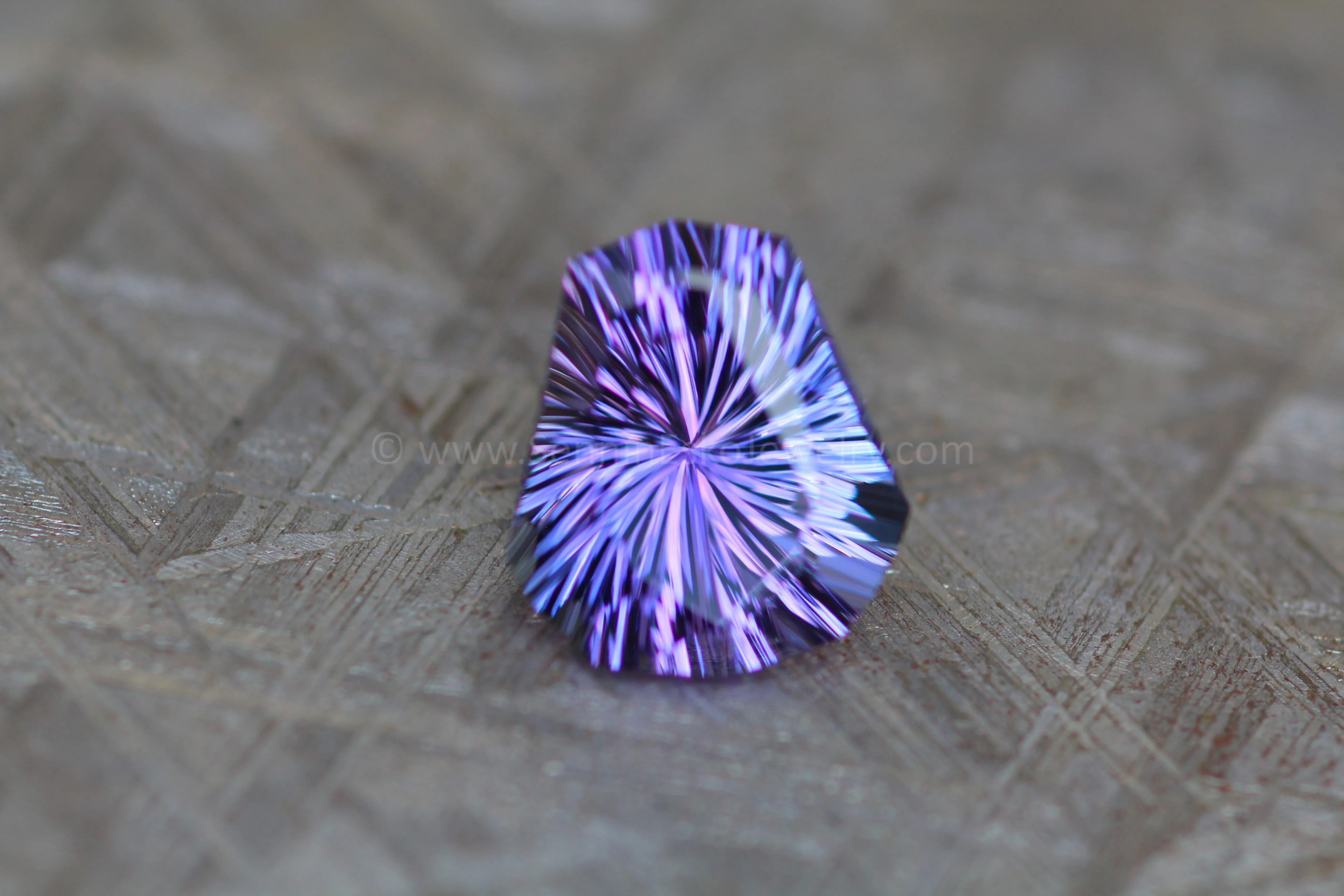3.89 Carat Purple/Violet Tanzanite Octagonal Shield - 11.2x10mm - Fantasy Cut