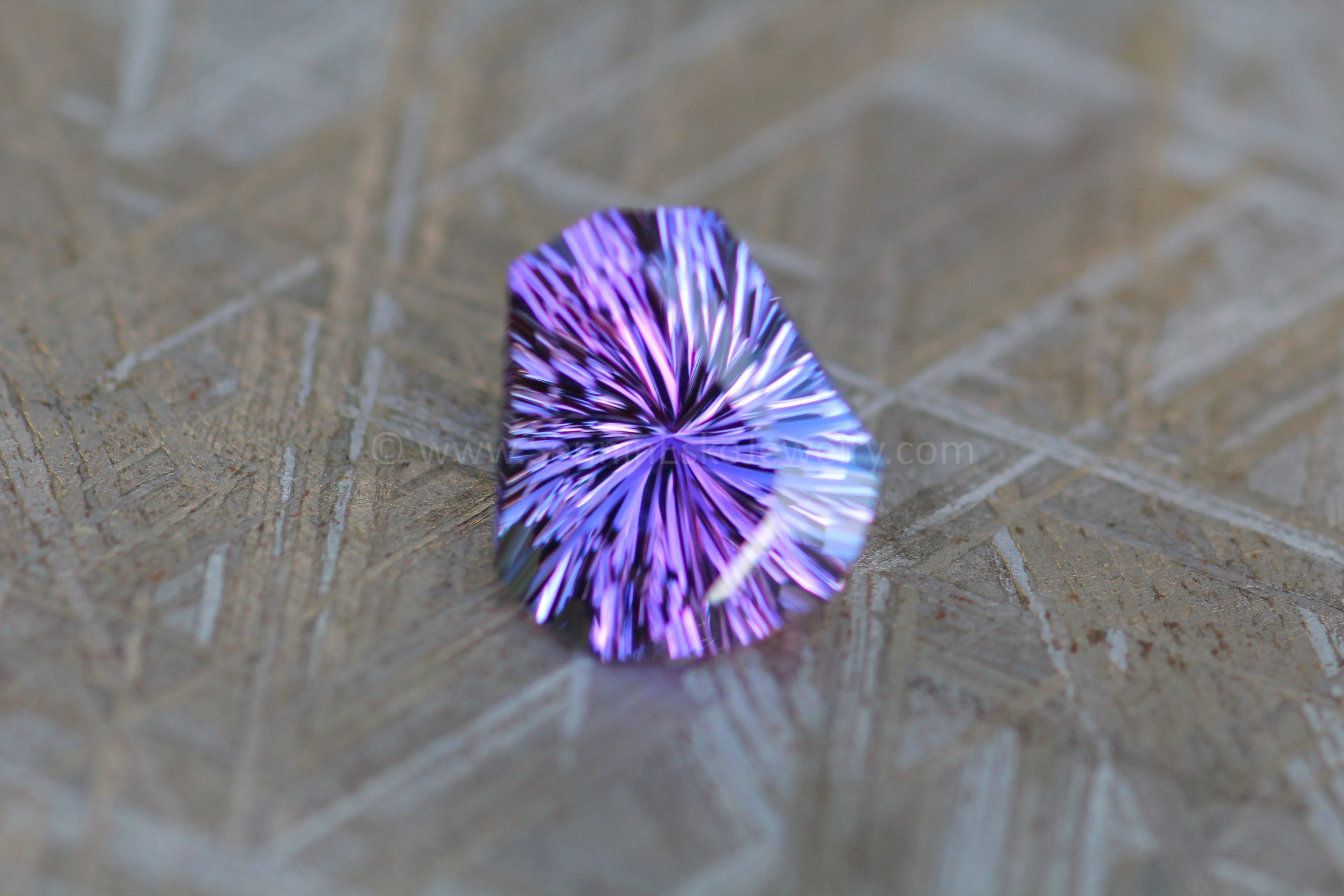 3.89 Carat Purple/Violet Tanzanite Octagonal Shield - 11.2x10mm - Fantasy Cut