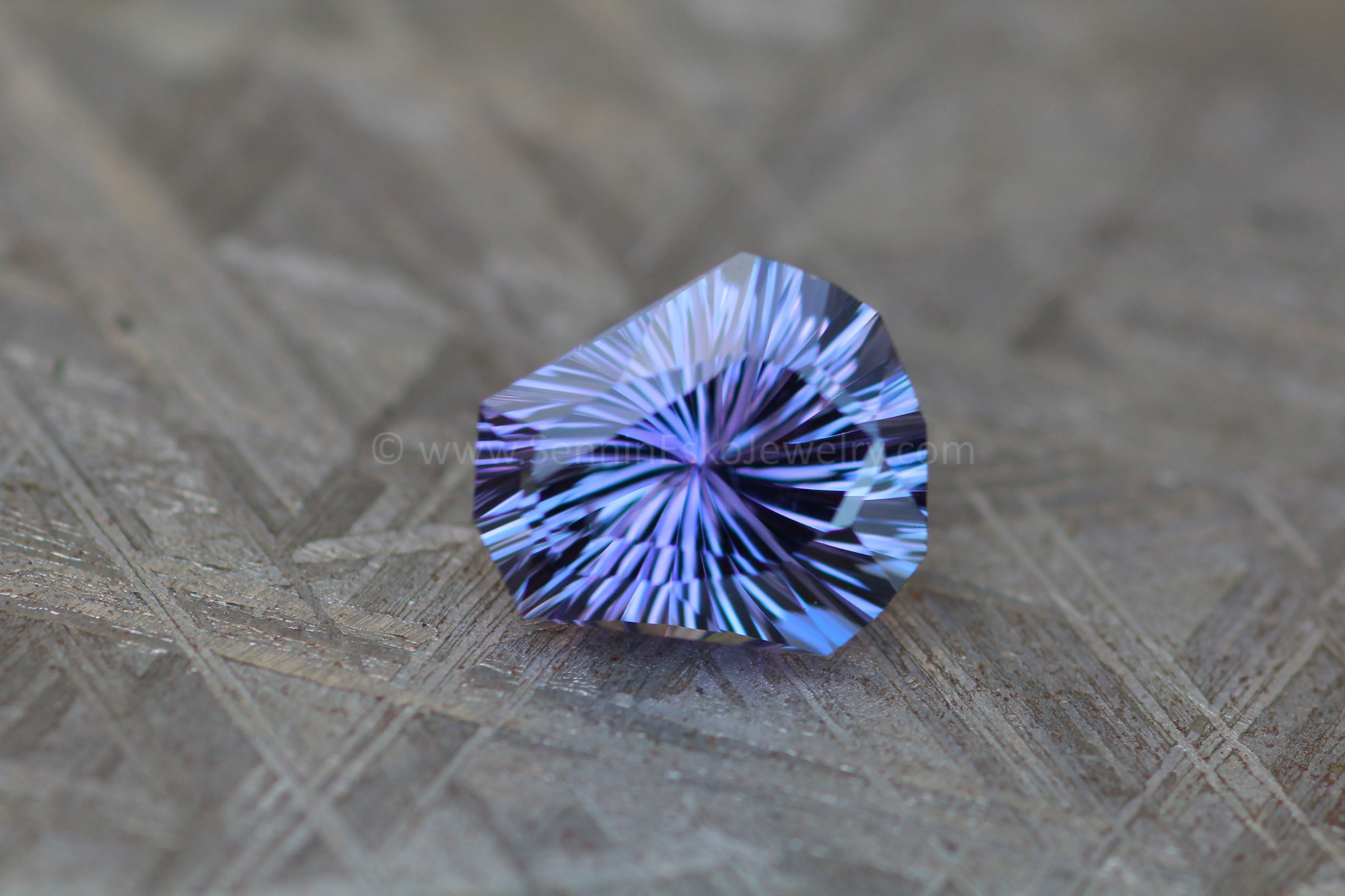 3.89 Carat Purple/Violet Tanzanite Octagonal Shield - 11.2x10mm - Fantasy Cut