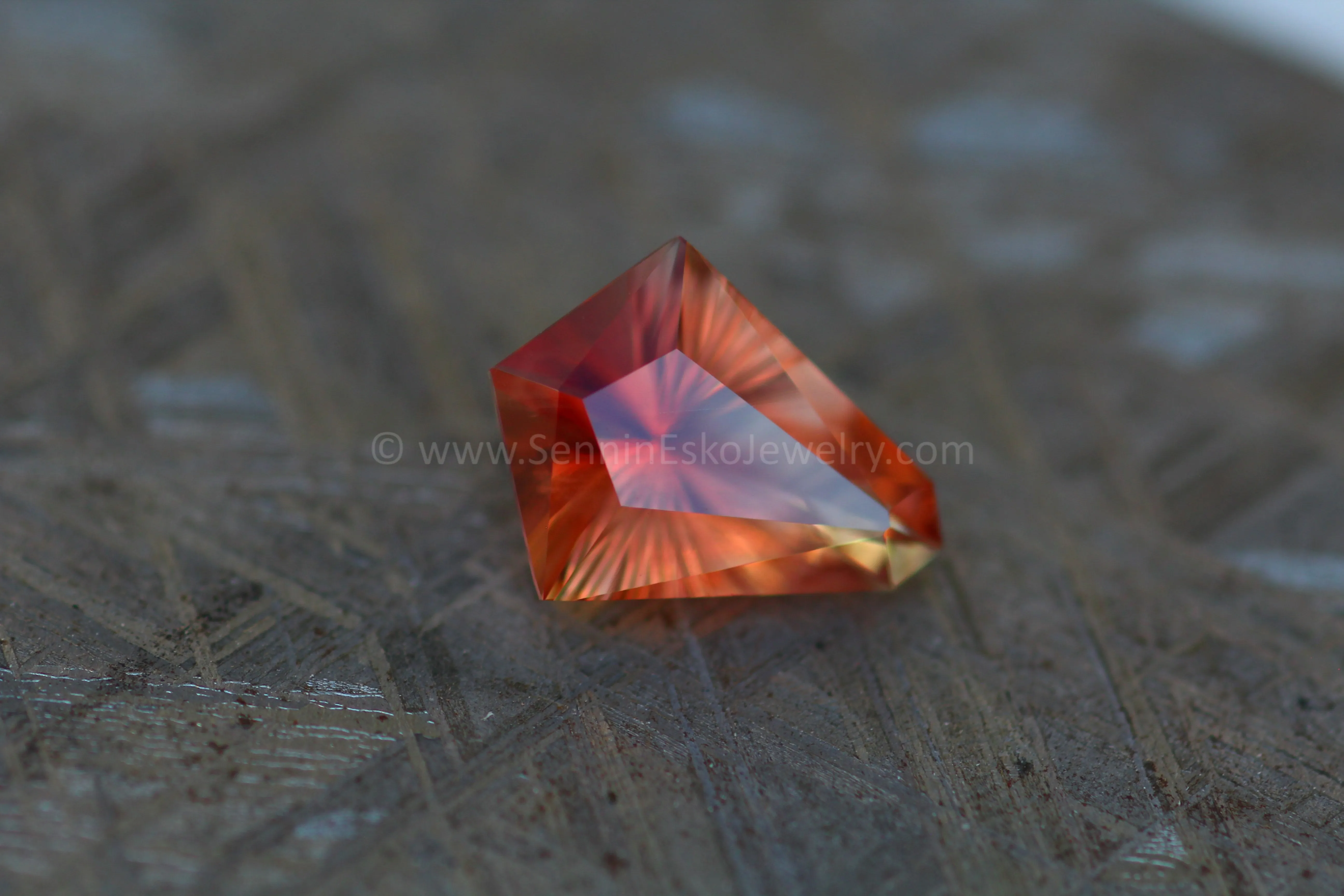 4.2 Carat Oregon Sunstone Kite Hexagon- 13.9x10.8mm, Fantasy Cut