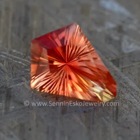 4.2 Carat Oregon Sunstone Kite Hexagon- 13.9x10.8mm, Fantasy Cut