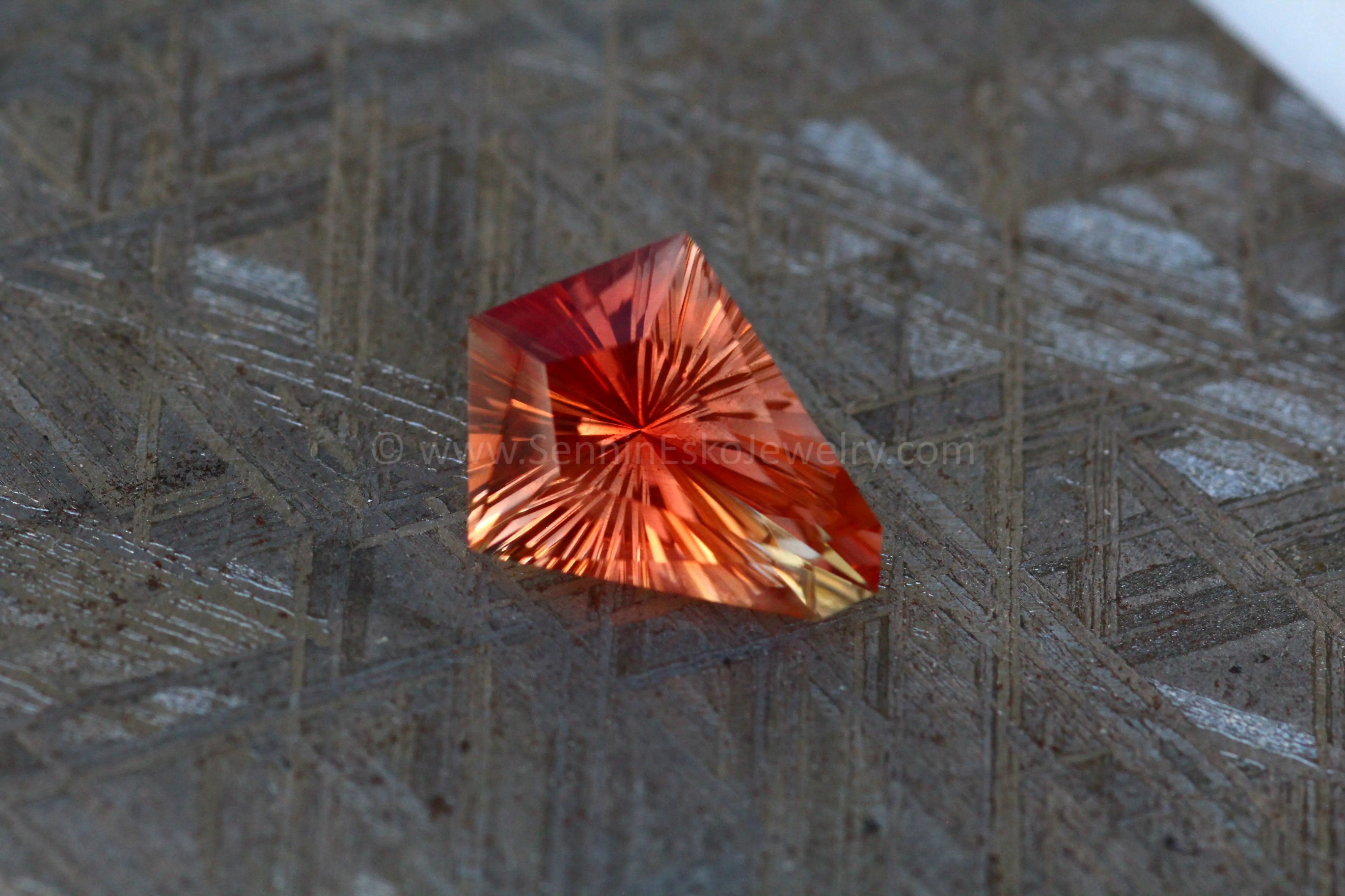 4.2 Carat Oregon Sunstone Kite Hexagon- 13.9x10.8mm, Fantasy Cut
