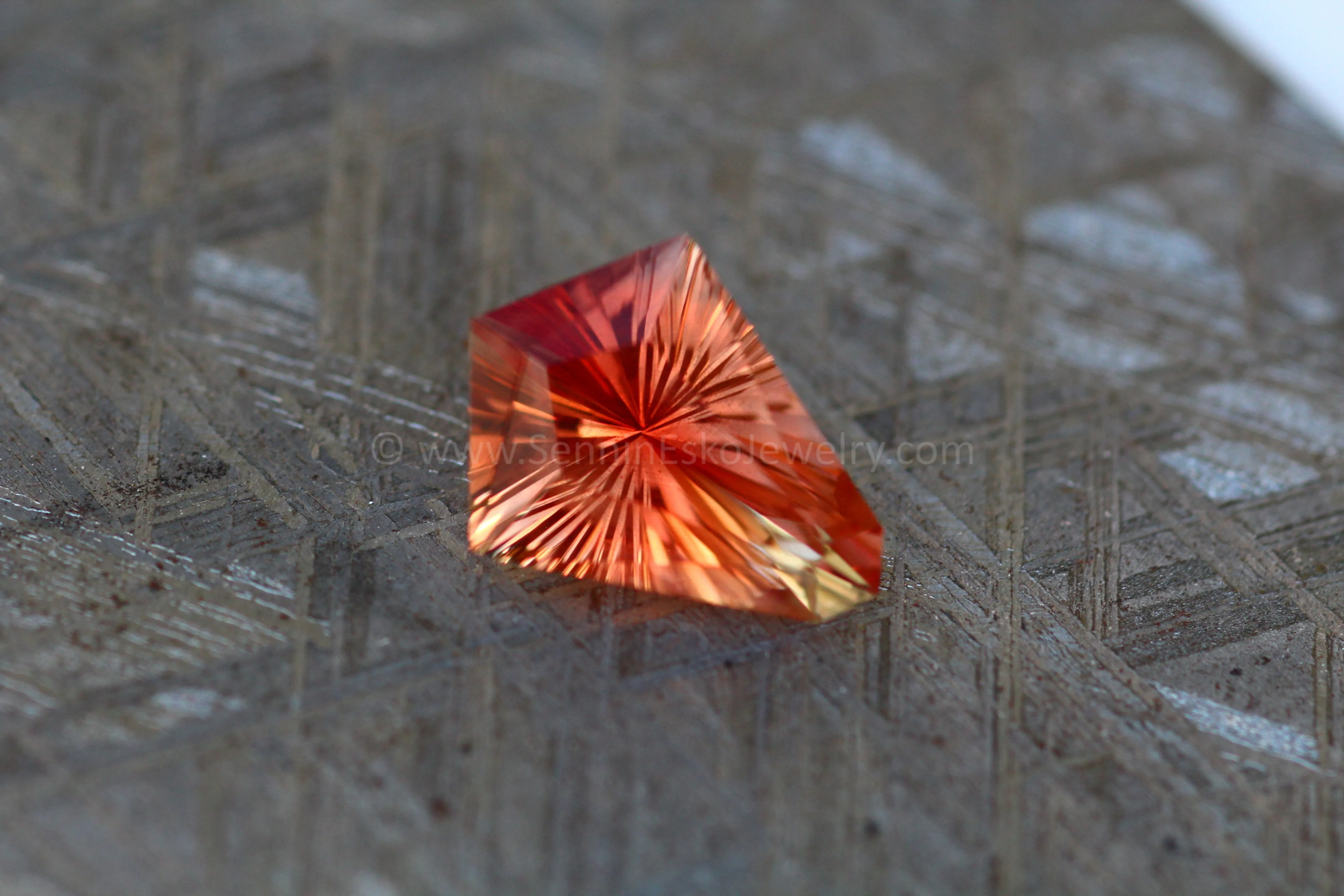 4.2 Carat Oregon Sunstone Kite Hexagon- 13.9x10.8mm, Fantasy Cut