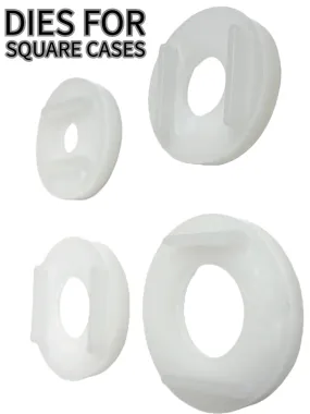 4PCS Watch Tool DIES for CASE & CRYSTAL PRESS Nylon For Square Cases