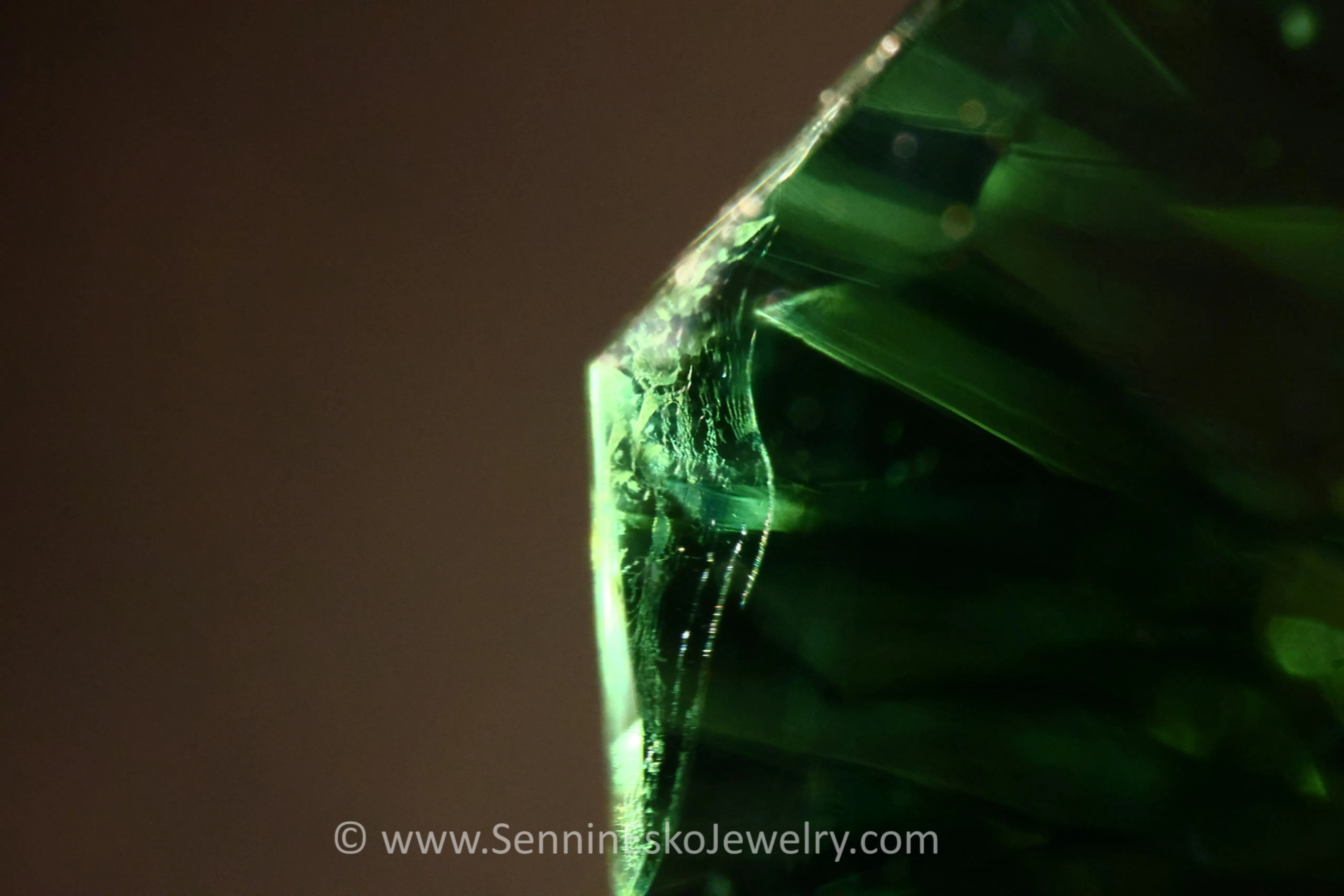 6.8 Carat Minty Green Tourmaline Octagon - 14.1x11.9mm - Galaxy Cut