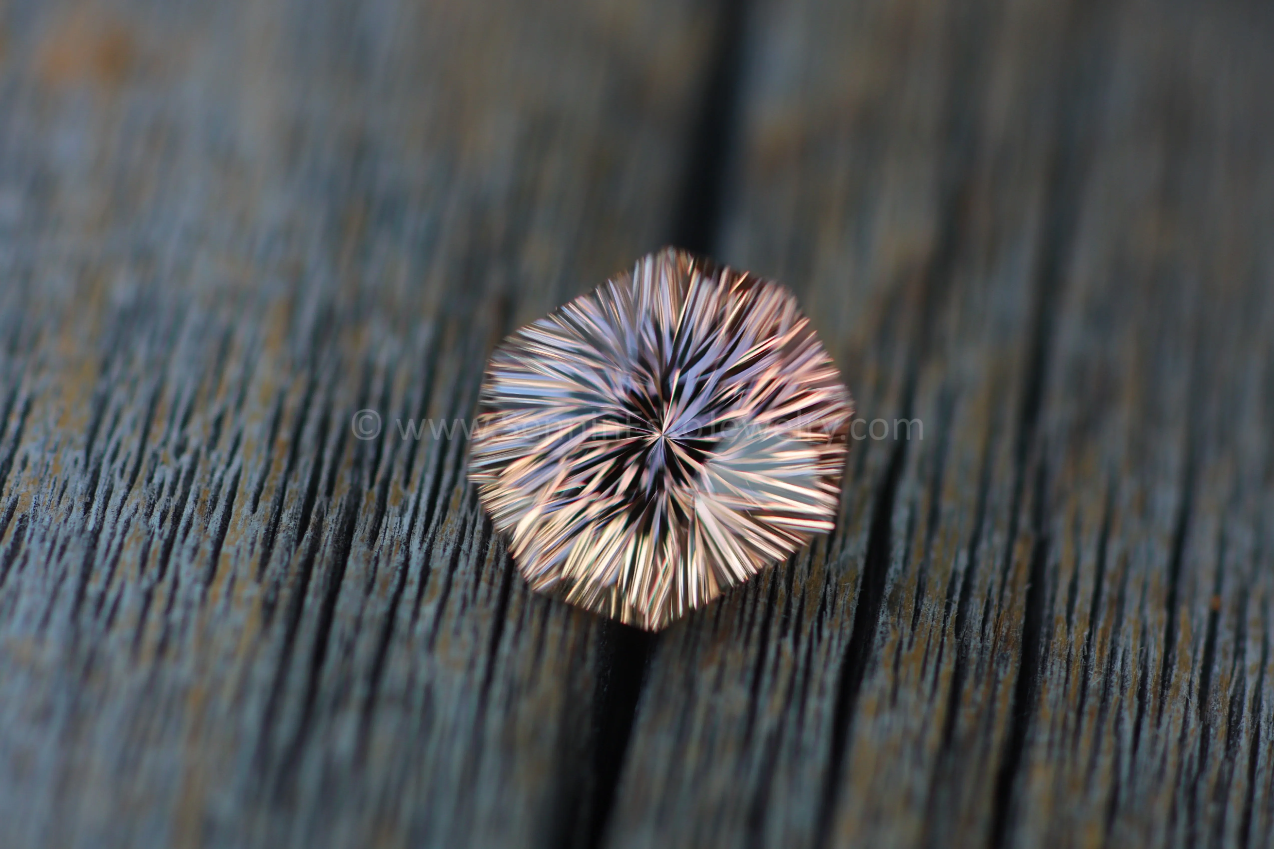 6.8 carat Orange/Champagne Tourmaline Octagon - 11.8x10.4mm - Galaxy Cut