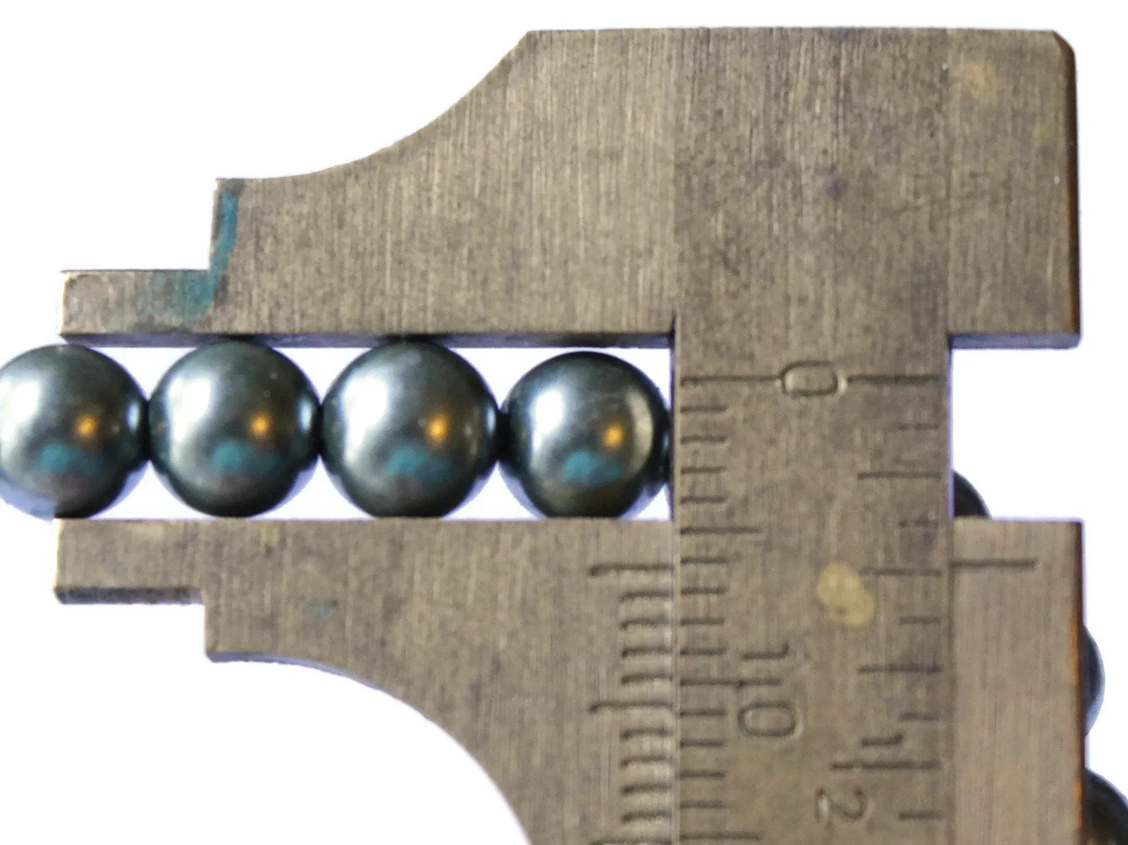 80 6mm Gray Vintage Plastic Round Faux Pearl Beads
