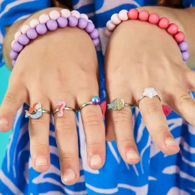 Accessorize London Mermaid Ring Set Of 4