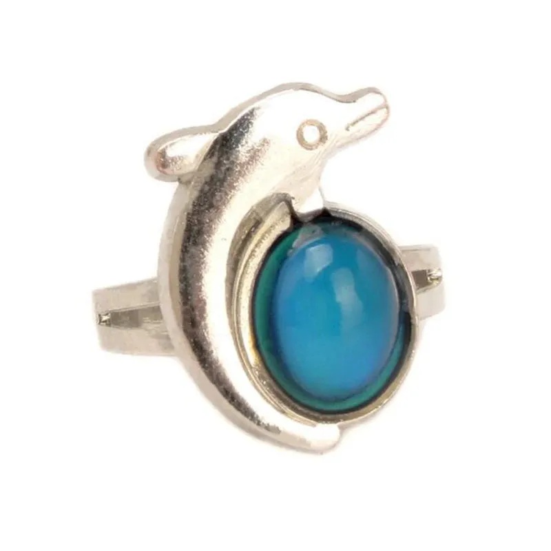 Adjustable Mermaid Mood Ring - Color Changeable with Temperature Variations