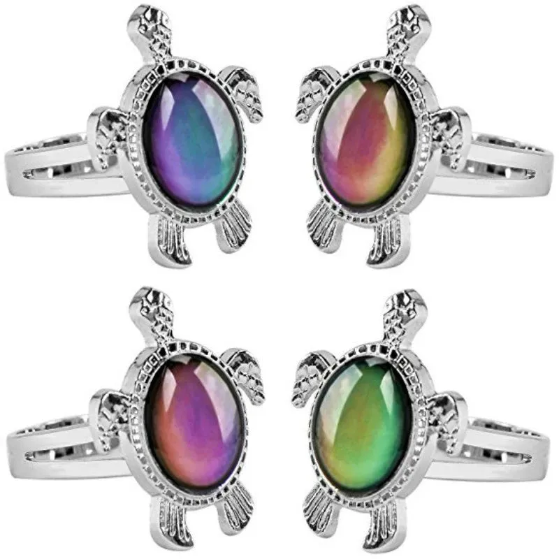 Adjustable Mermaid Mood Ring - Color Changeable with Temperature Variations