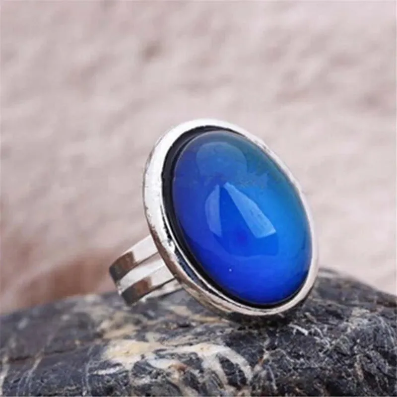 Adjustable Mermaid Mood Ring - Color Changeable with Temperature Variations