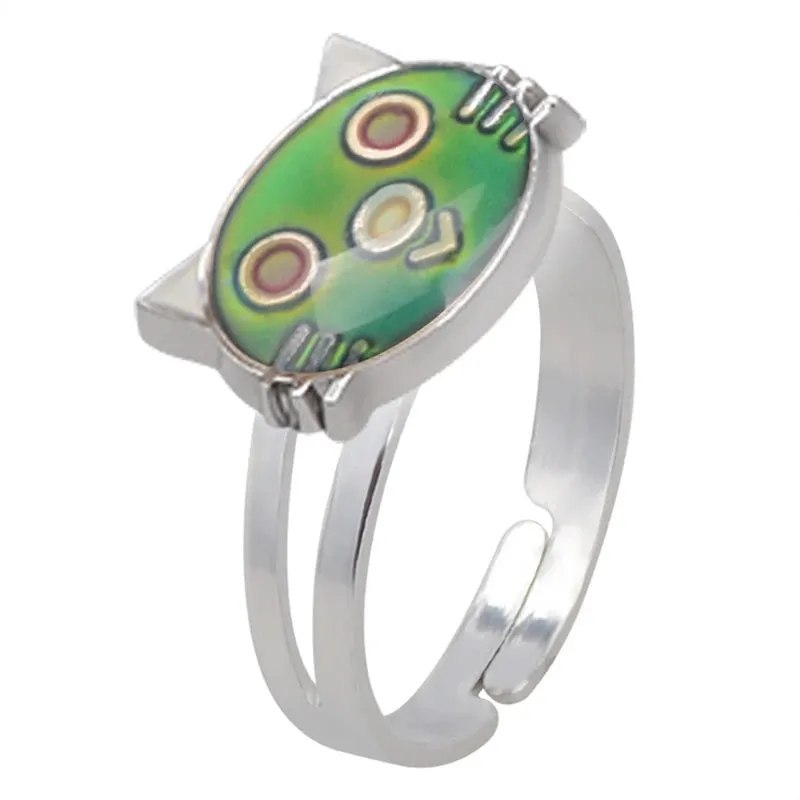 Adjustable Mermaid Mood Ring - Color Changeable with Temperature Variations