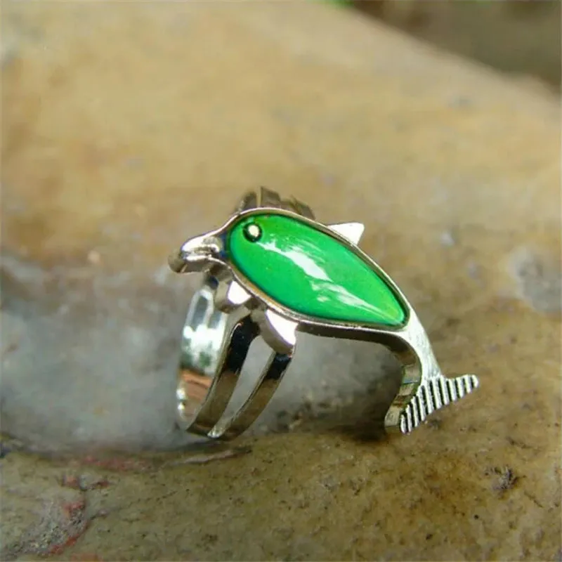 Adjustable Mermaid Mood Ring - Color Changeable with Temperature Variations