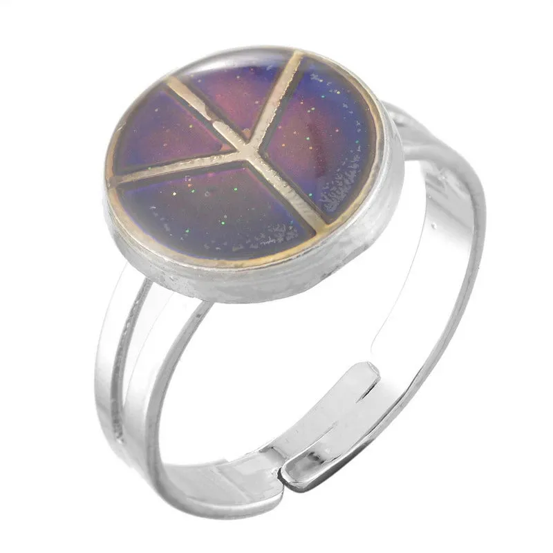 Adjustable Mermaid Mood Ring - Color Changeable with Temperature Variations