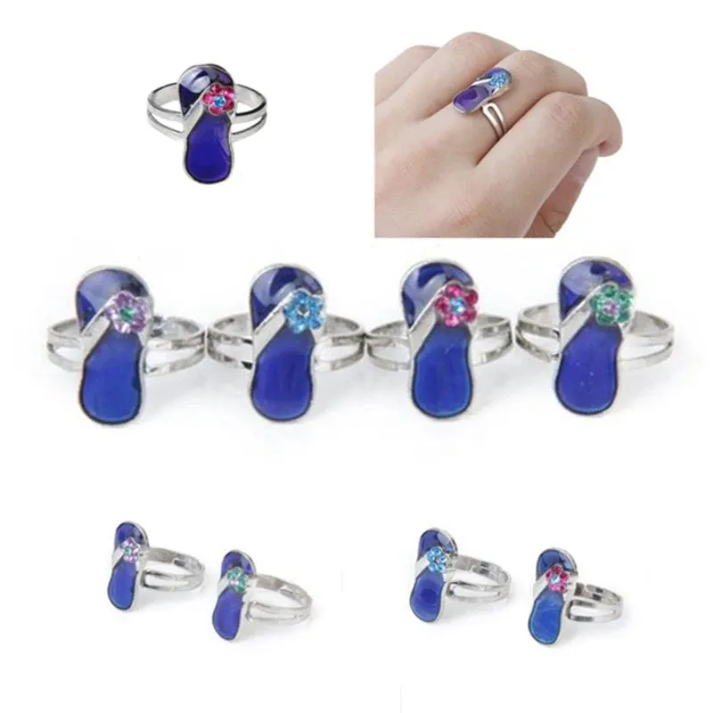 Adjustable Mermaid Mood Ring - Color Changeable with Temperature Variations