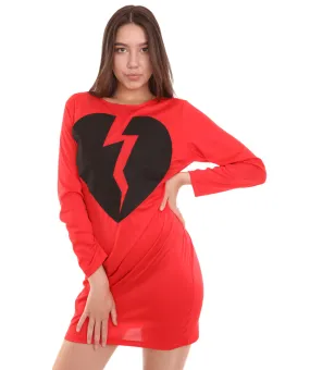 Adult Women's My Heart Is Broken Dress Costume |  Red Cosplay Costume