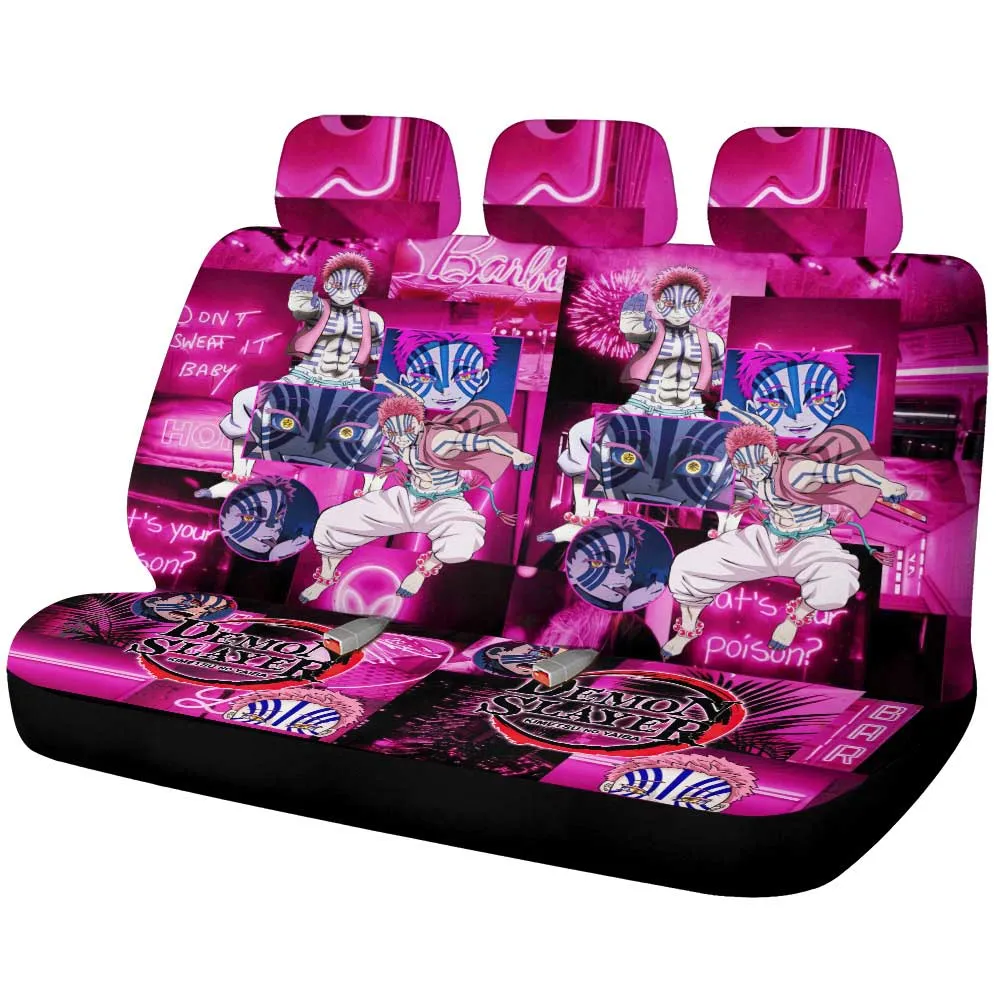 Akaza Car Back Seat Cover Custom Demon Slayer Anime