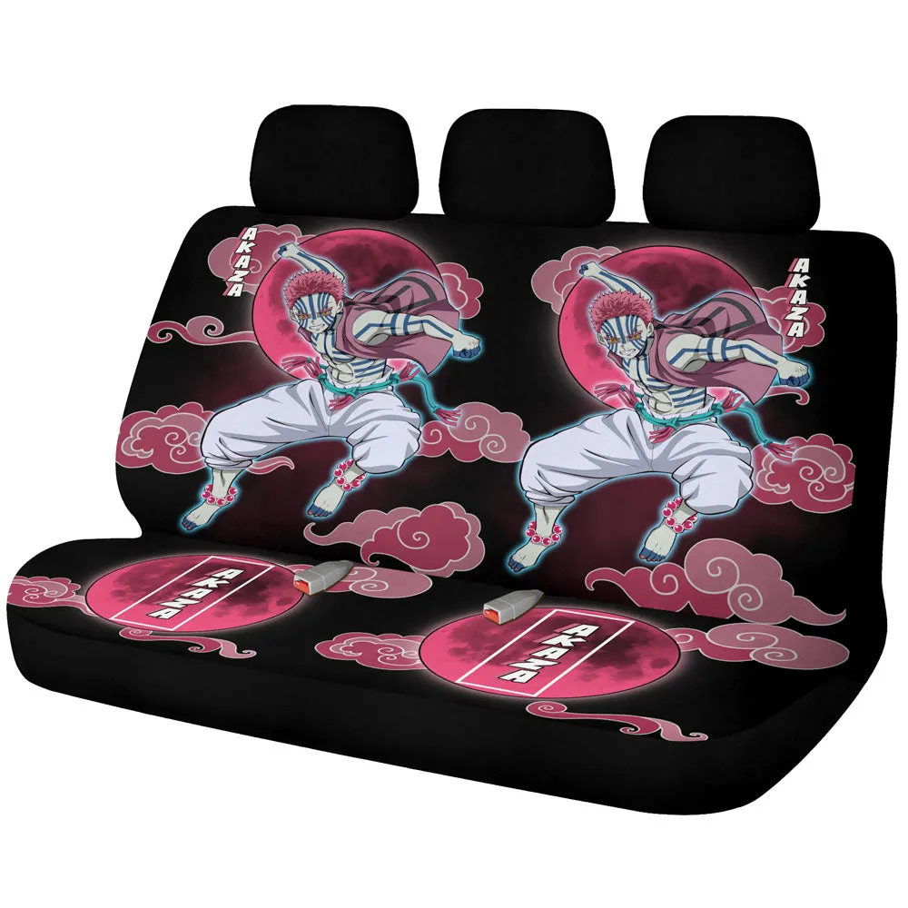 Akaza Car Back Seat Covers Custom Demon Slayer For Anime Fans