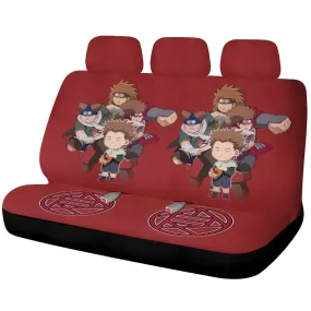 Akimichi Chouji Car Back Seat Covers Custom Anime Car Accessories