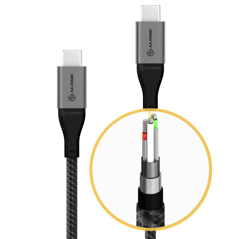 ALOGIC USB-C - USB-C | USB 2.0 | 5A | 480Mbps | 0.3 m (ULCC2030-SGR)