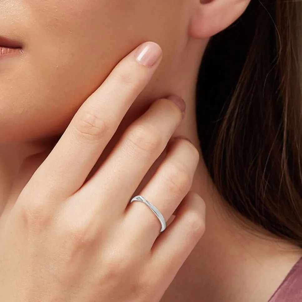 Always and Forever Couple 925 Silver Ring (Adjustable)