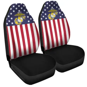 American Flag Military Marine Corps Car Seat Covers Custom Car Accessories