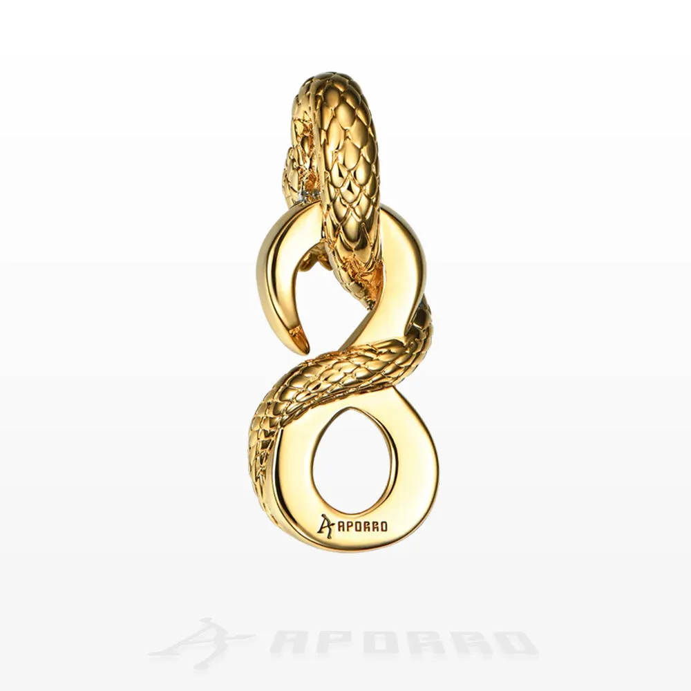 Aporro Infinity Glowing Snake Pendant
