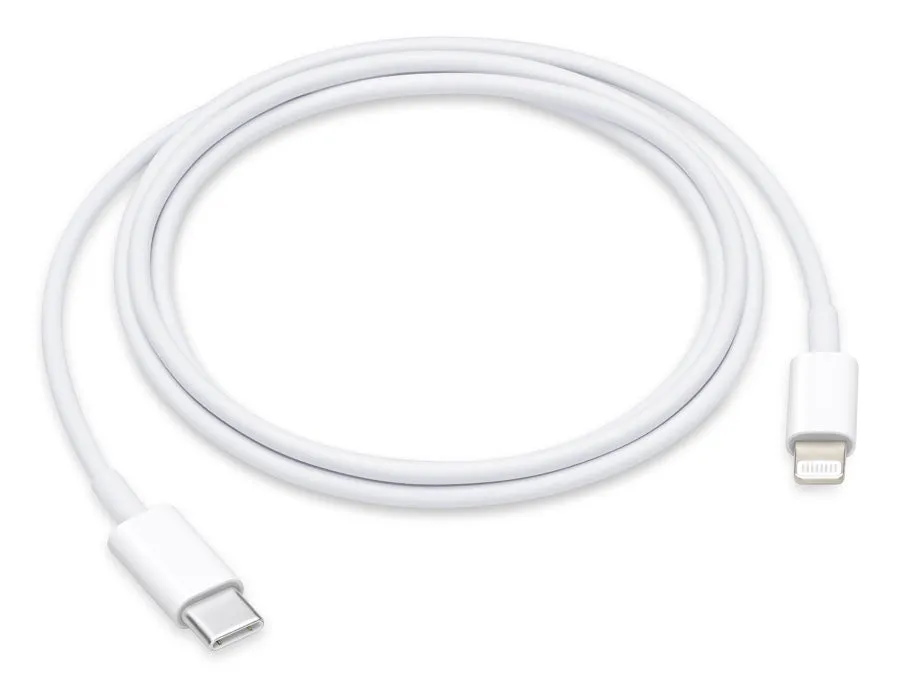 Apple iPhone 14 USB-C to Lightning Thunderbolt 3 Charge and Data Sync Cable 1M White
