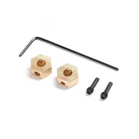Axial Brass Hex Hubs (2) Fits SCX24, AX24 AXI302002