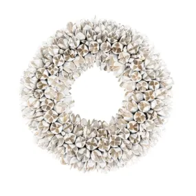 Bakuli Christmas Wreath | White