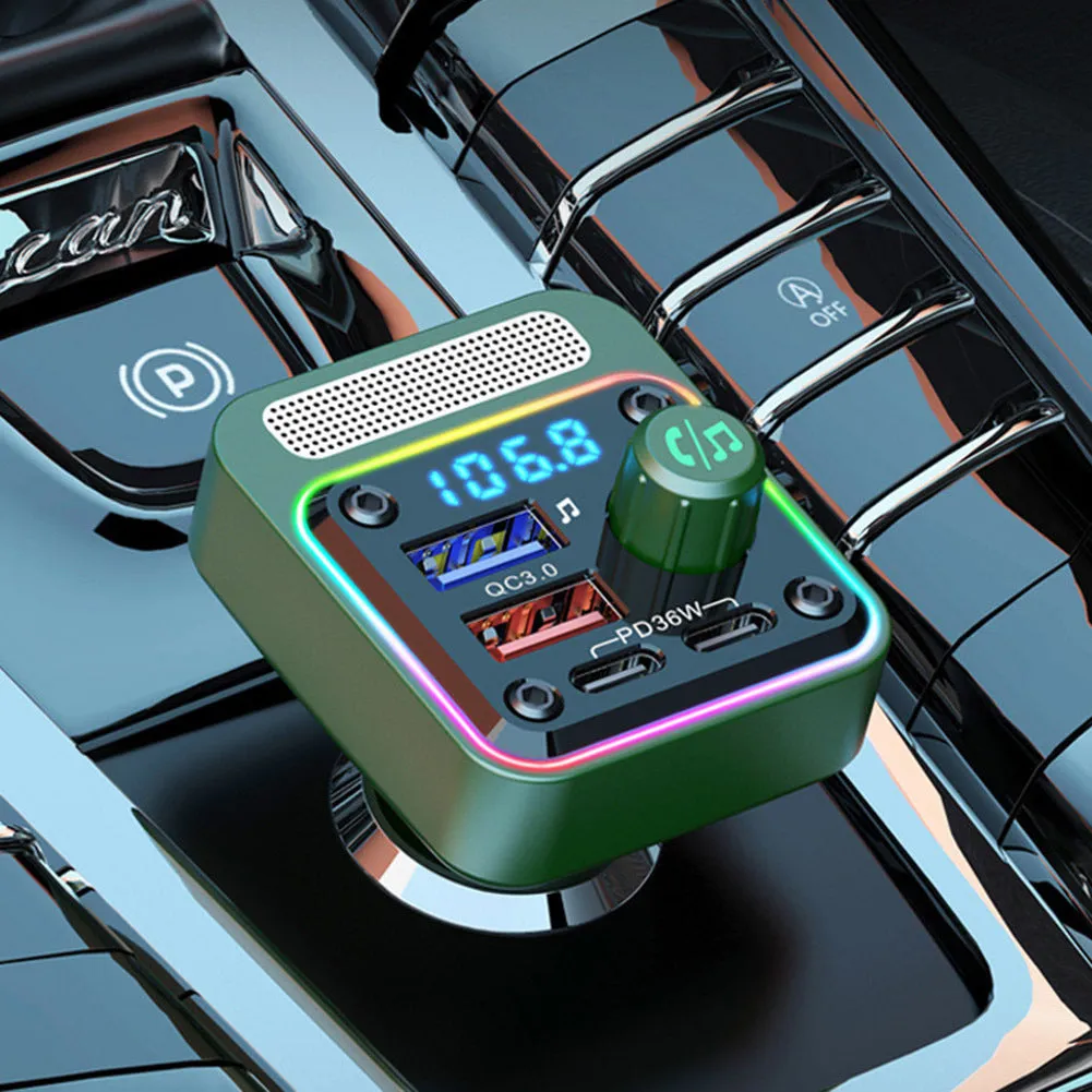 BC91 FM Transmitter For Car Dual PD QC3.0 Fast Car Charger HIFI