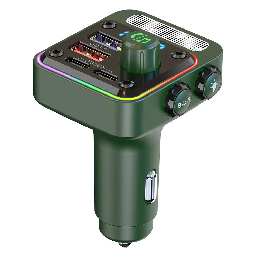 BC91 FM Transmitter For Car Dual PD QC3.0 Fast Car Charger HIFI