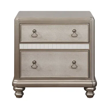 Bling Game Bedroom Set Metallic Platinum