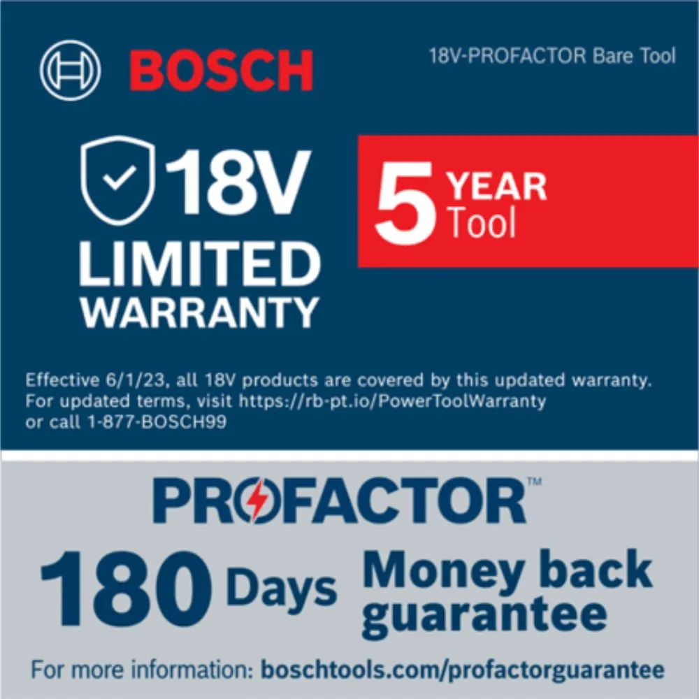 Bosch GDS18V-770N 18V BITURBO Brushless 3/4" Impact Wrench w/ Friction Ring & Thru Hole (Bare Tool)