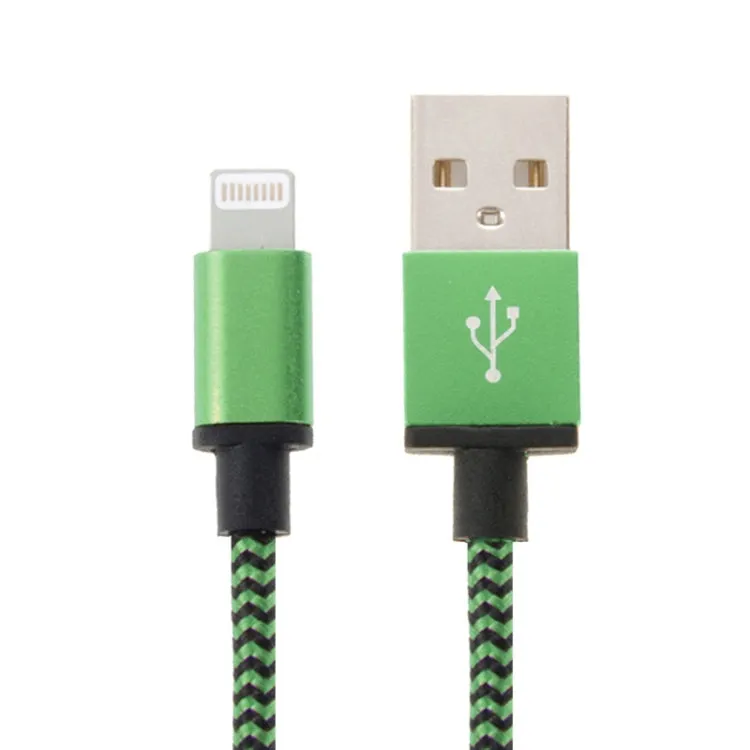 Braided 2A USB to 8 Pin Charging & Data Sync Cable - 1m Length
