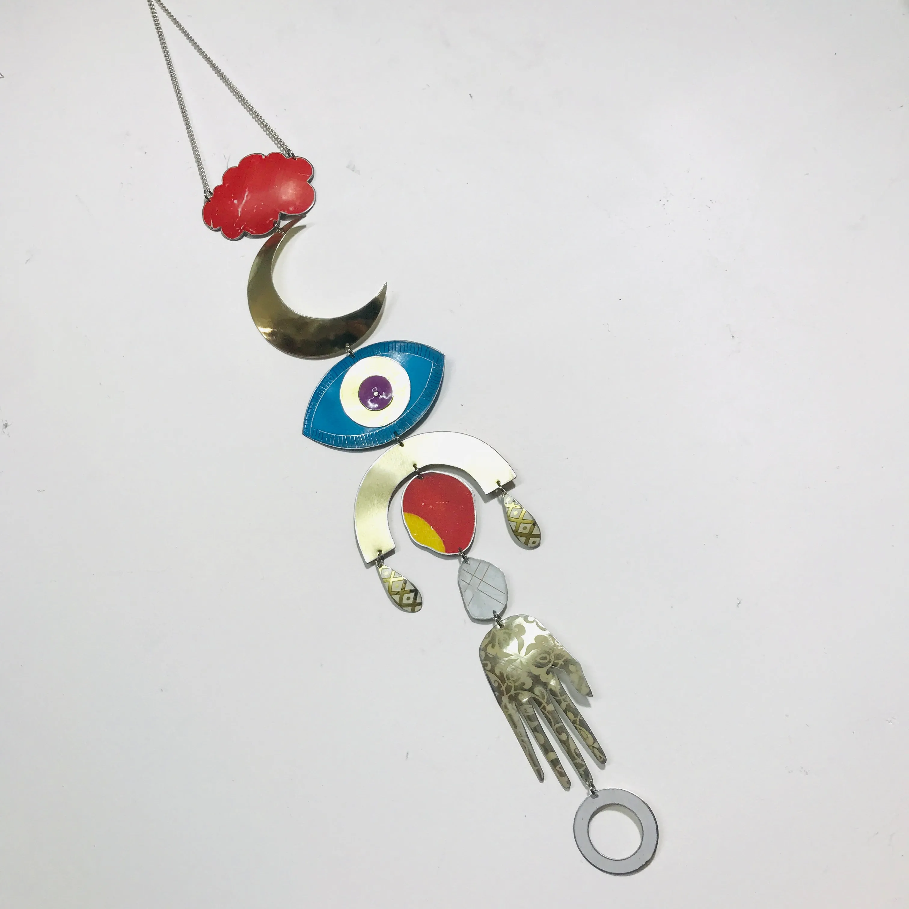 Bright Blue Protective Eye Talisman Wall Hanging